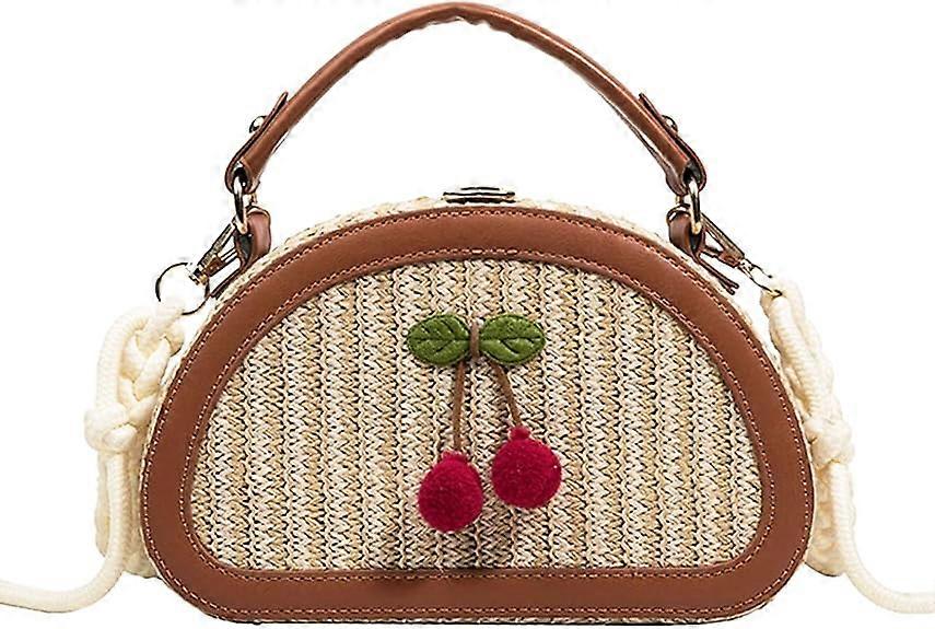 Crossbody Straw Bag