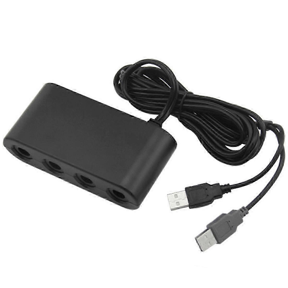 USB GameCube Controller Adapter 4-Port Converter für Nintendo Switch & PC Gaming Zubehör 3-in-1-Unterstützung