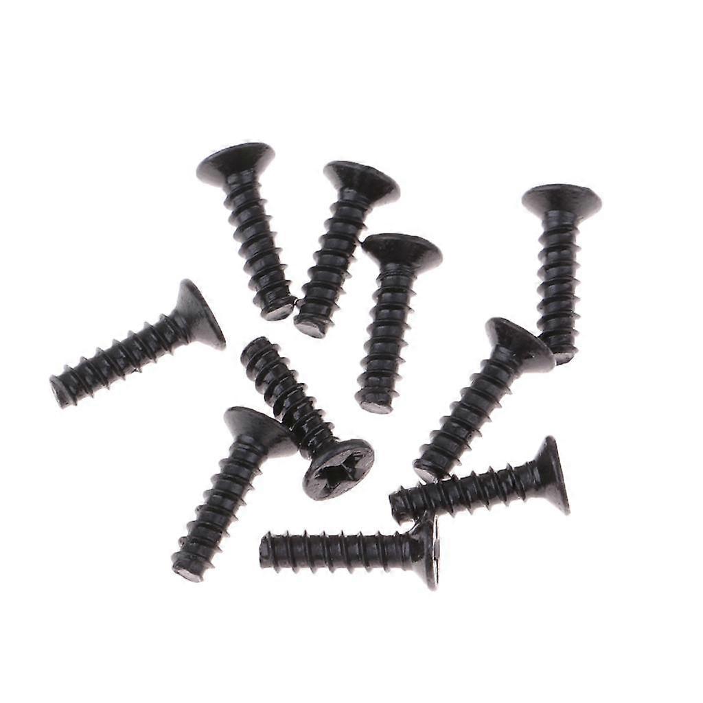 10pcs Socket Flat Countersunk Head Screw, Alloy Steel, Black Anti-rust
