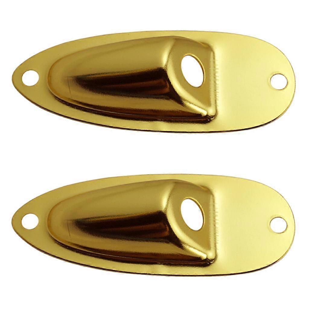 Guitar Output Input Jack Plate Gold