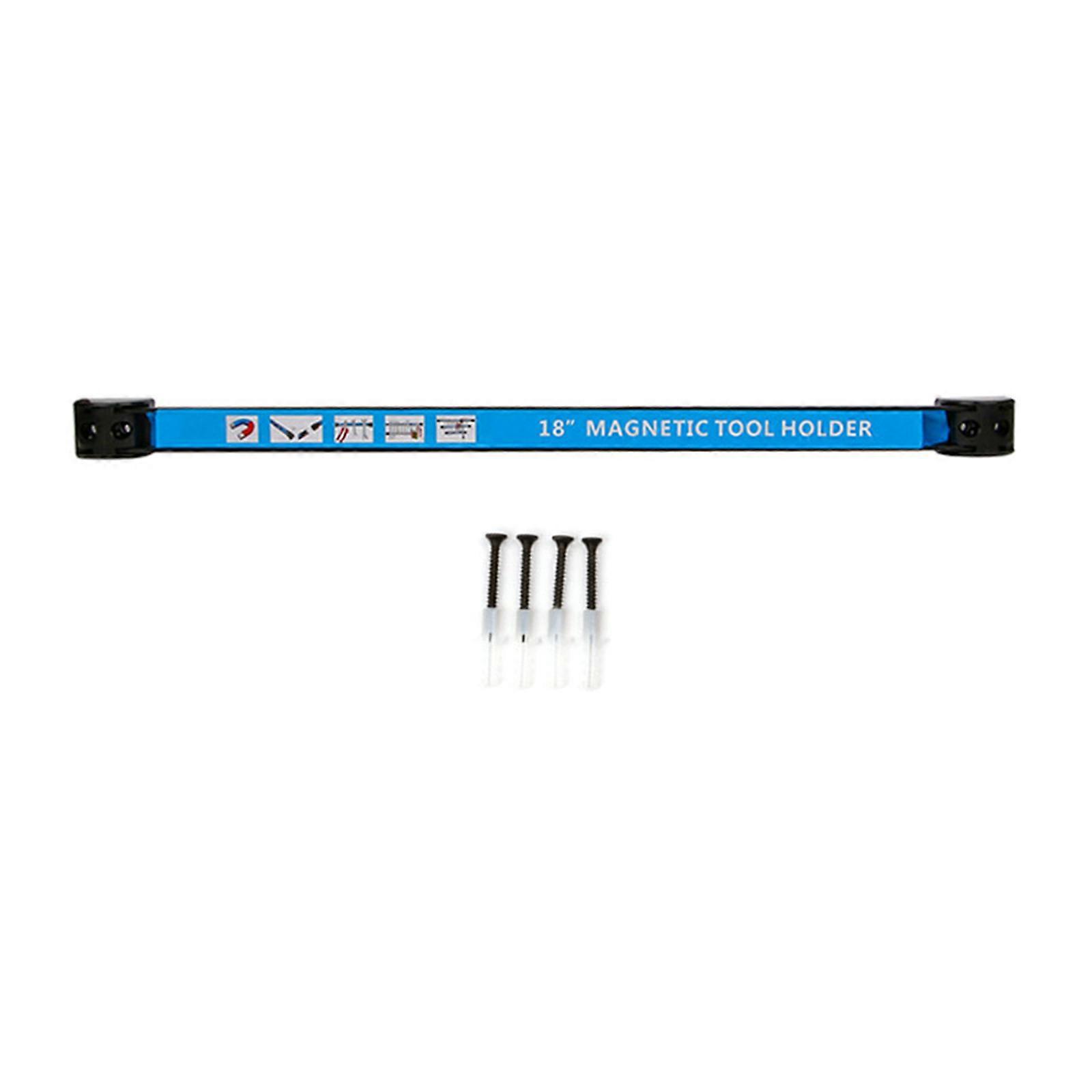 Magnetic Tool Rail Metal Hardware Tool Organization Rack Wall Mounted Magnet Tool Bars Strips for Garage or Workshop  18 inches
