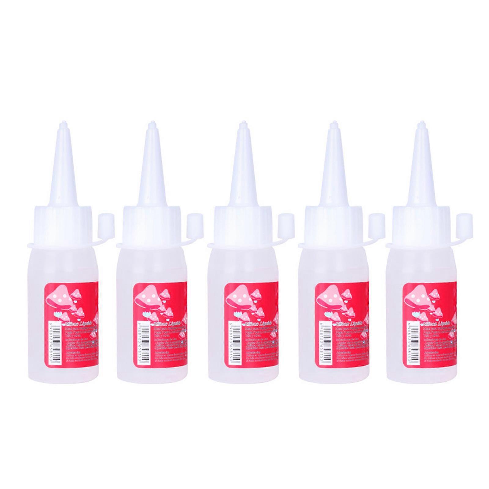 5 PCS Fabric Glues Multi-purpose Liquid Glues 30ml Art Craft Glues Drying Fast Clear Glues for DIY Art Craft