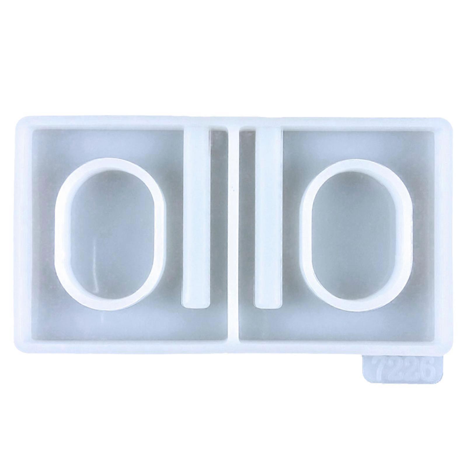 Napkin Ring Resin Silicone Mold Epoxy Napkin Holder Mould for DIY Craft Home Decoration for Party Christmas Use  Clear