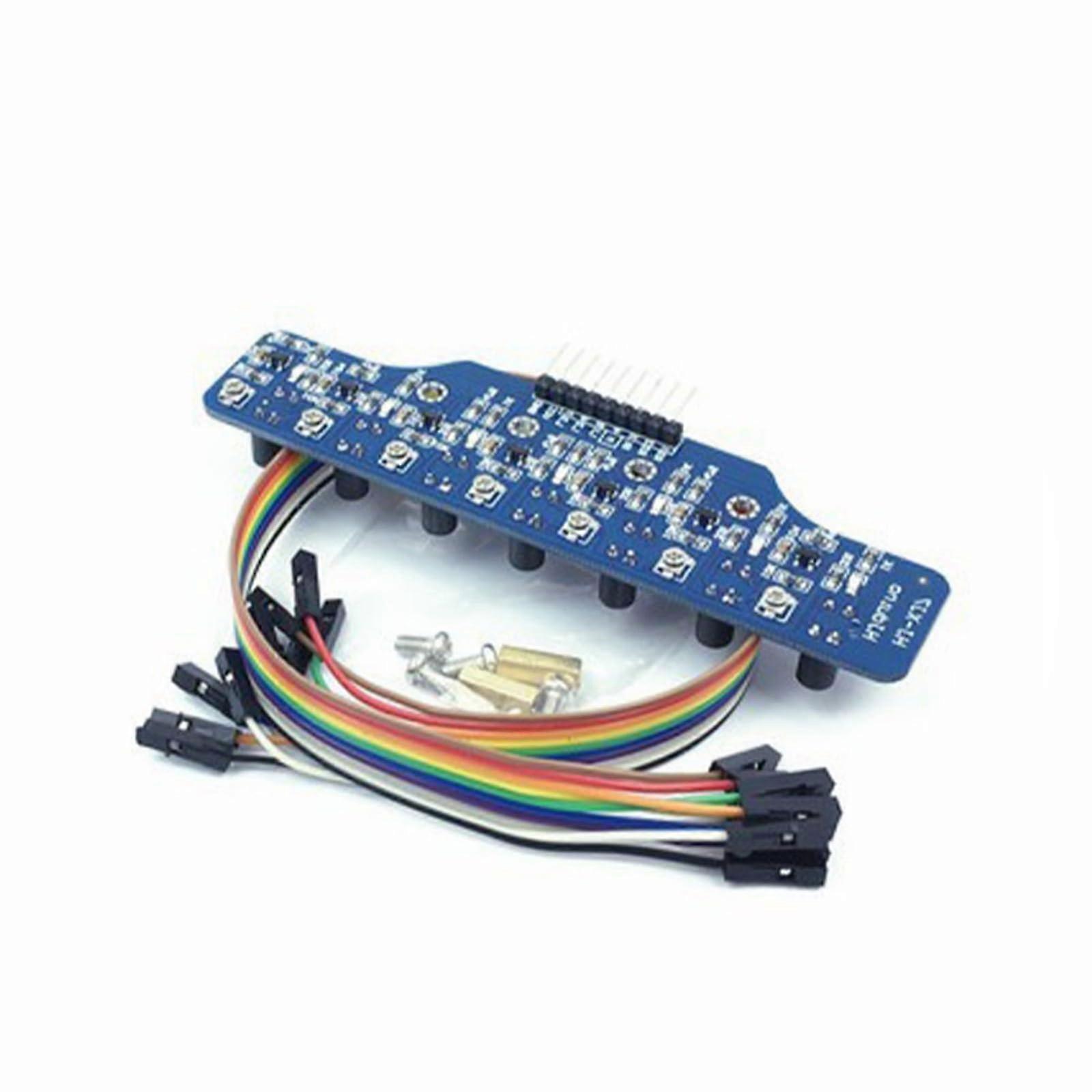 7Channel Digital Line Tracking Sensor Module For HighPrecision Grayscale Recognition And Robotics
