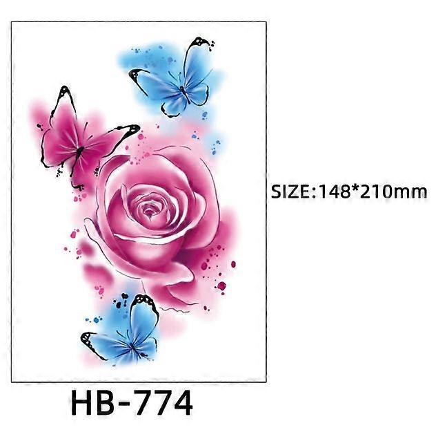 INF Packung mit 6 Blatt Temporäre Tattoos E