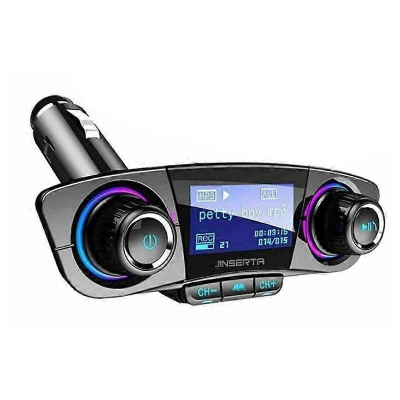Low-profile version (A)$Bluetooth hands-free car kit USB MP3 player FM transmitter modulator Aux audio