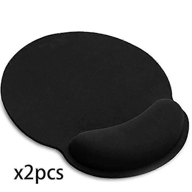 2-Piece Gel Memory Foam Wrist Mouse Pad for Home Computer