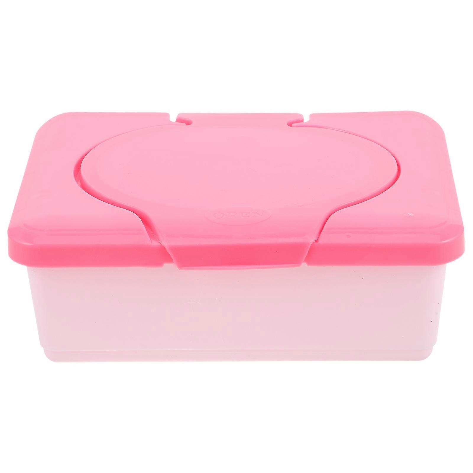 Portable Wipes Storage Container with Lid – Compact Tissue Box Holder for Kitchen, Home, Office & Bathroom Use – Fits Most Wipes