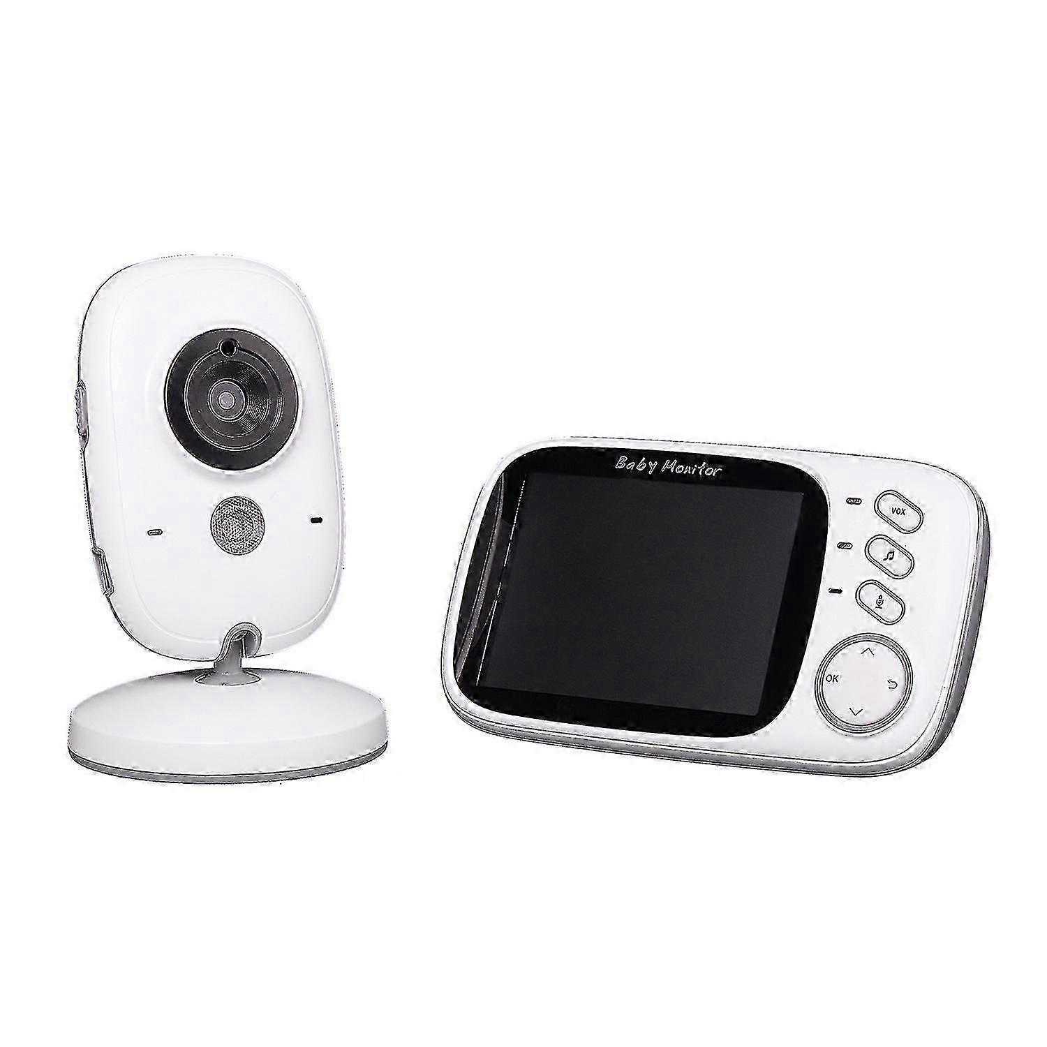 Baby Monitor With Camera Baby Monitor 3.2 Inch Lcd Night Vision Vox Mode Intercom Function And Lullabies