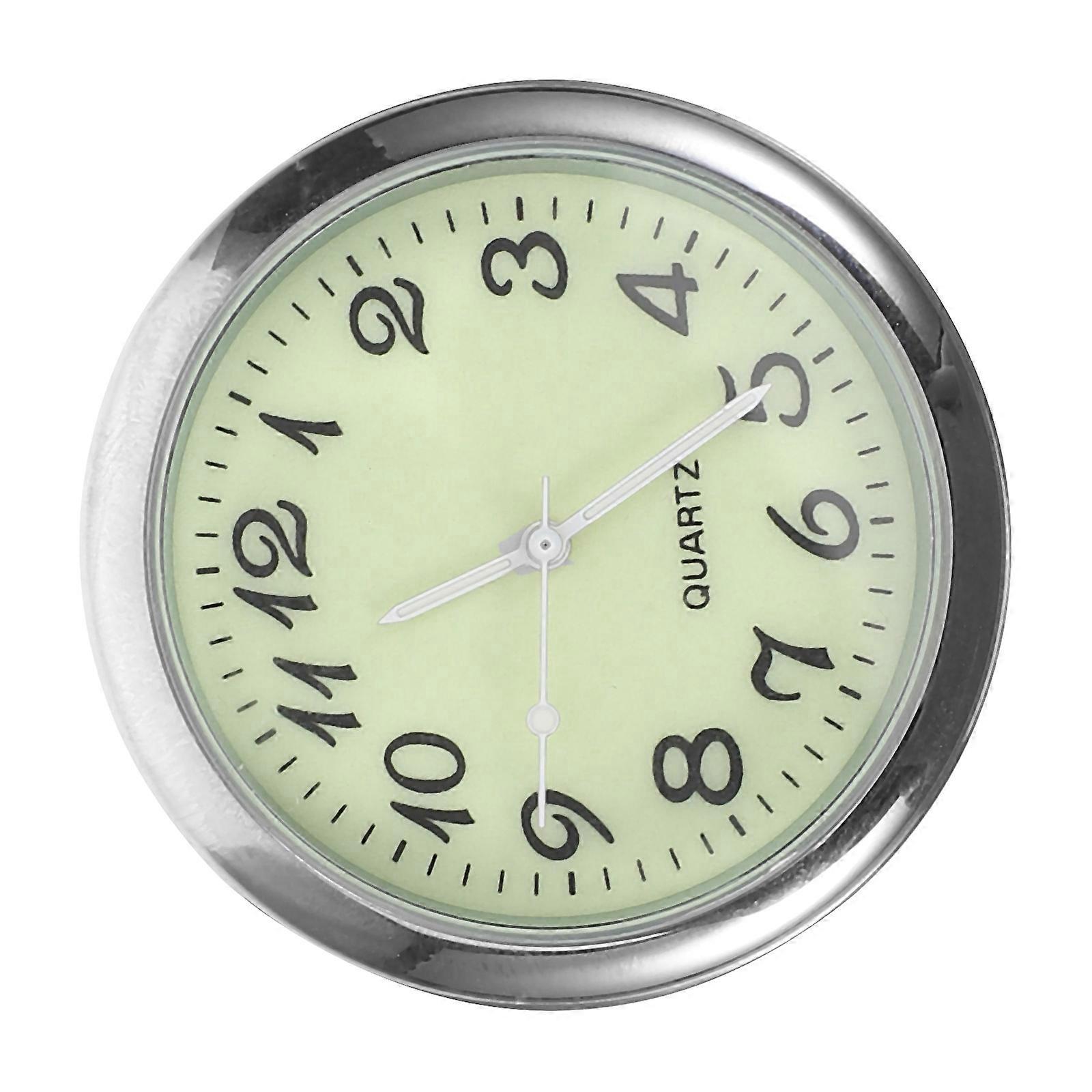 Car Interior Enhancement Mini Clock, Luminous Face with Robust Quartz Technology