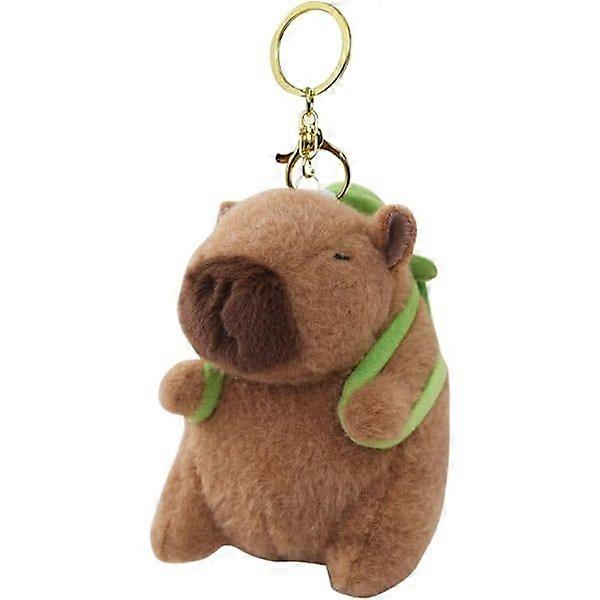 Capybara Plush Toy with Keychain Super Soft Cartoon Capybara Plush Keychain Cute Capybara Doll Pendant Gift for Kids