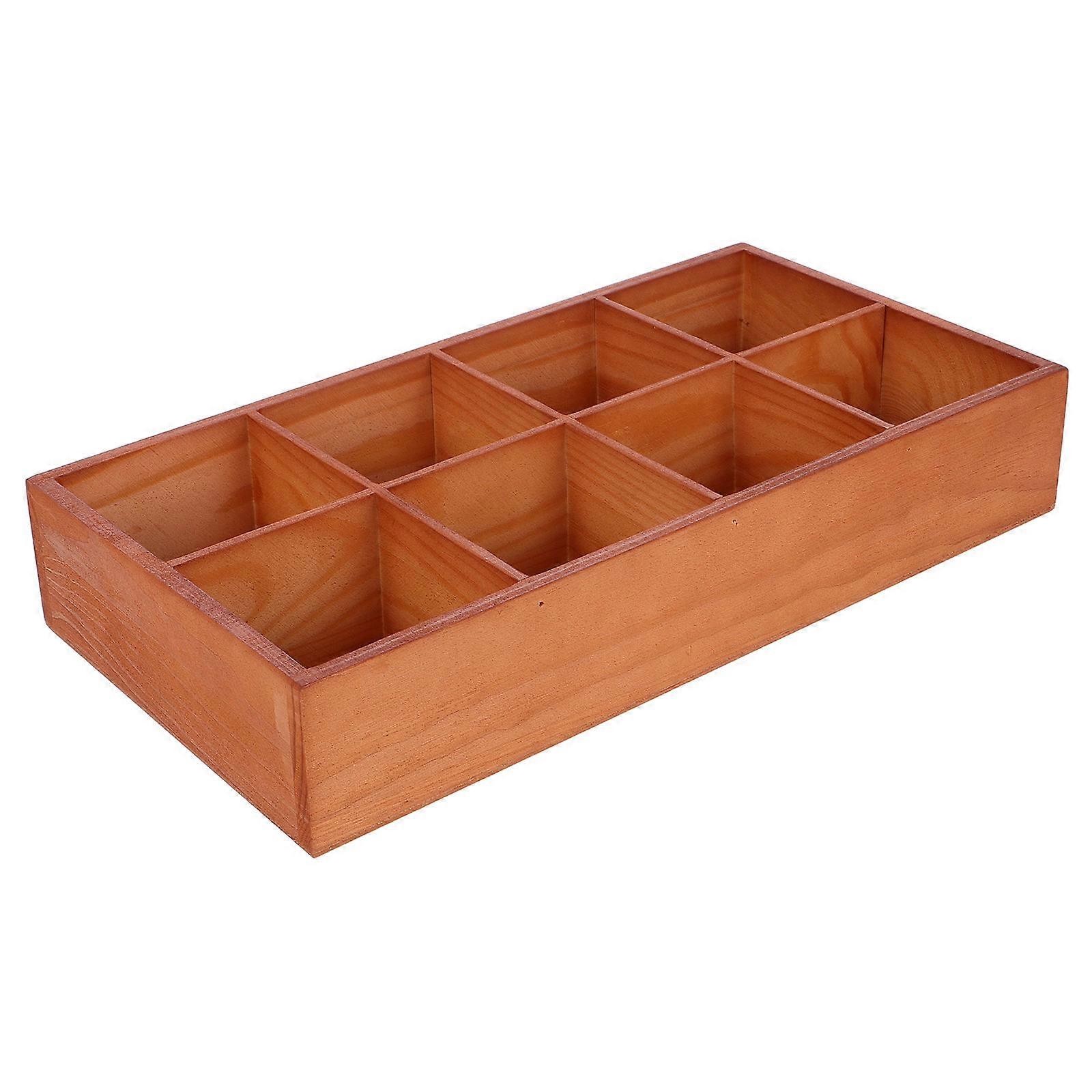 Wooden Serving Tray, Dual Purpose as Storage Organizer and Accessory