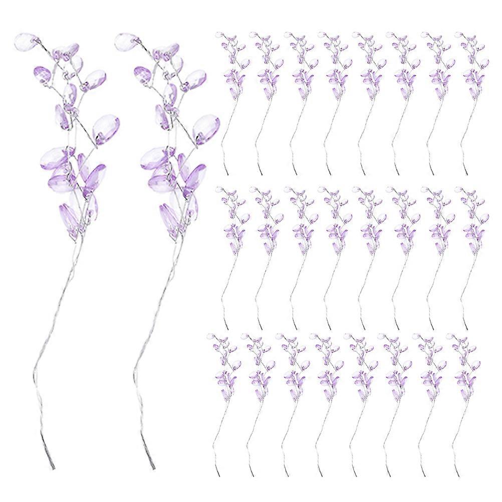 Bridal Shower Decorations Faux Flowers Bouquet Artificial Bead Drop Flower Home Decorations Acrylic Realistic Appearance 100 Stems