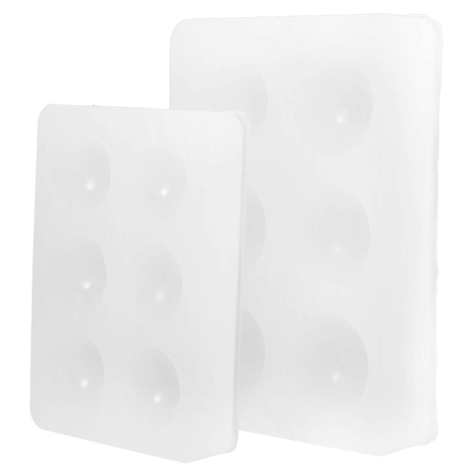 Paint Mixing Palette Silicone Colors Mixing Tray 2Pcs For Art Projects Artists And Hobbyists Transparent 3.9 2.8 0.6in
