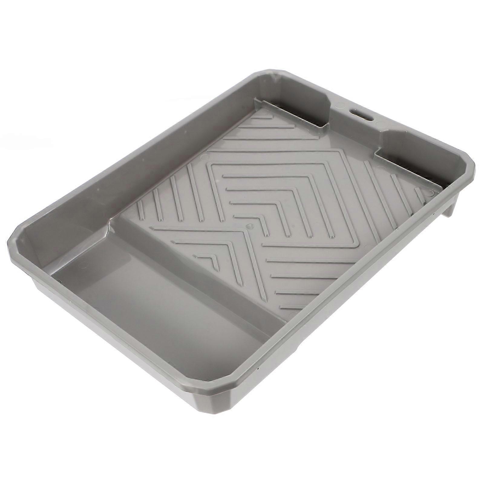 Plastic Paint Tray Palette Small Paint Roller Plate ABS Rectangular Storage Holder 1Set