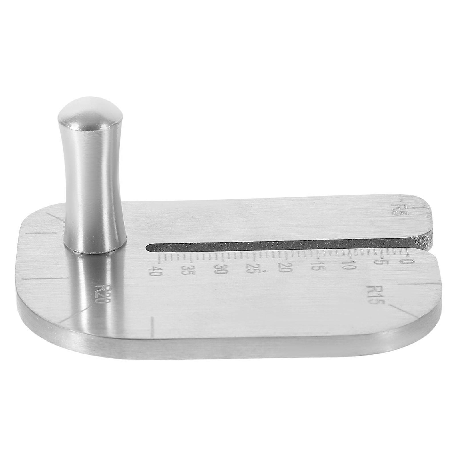 Stainless Steel Hole Punch Tool with Multi Sized Pricking Plate for Durable DIY Leathercraft Projects – Ideal for Belts, Bags and Accessories