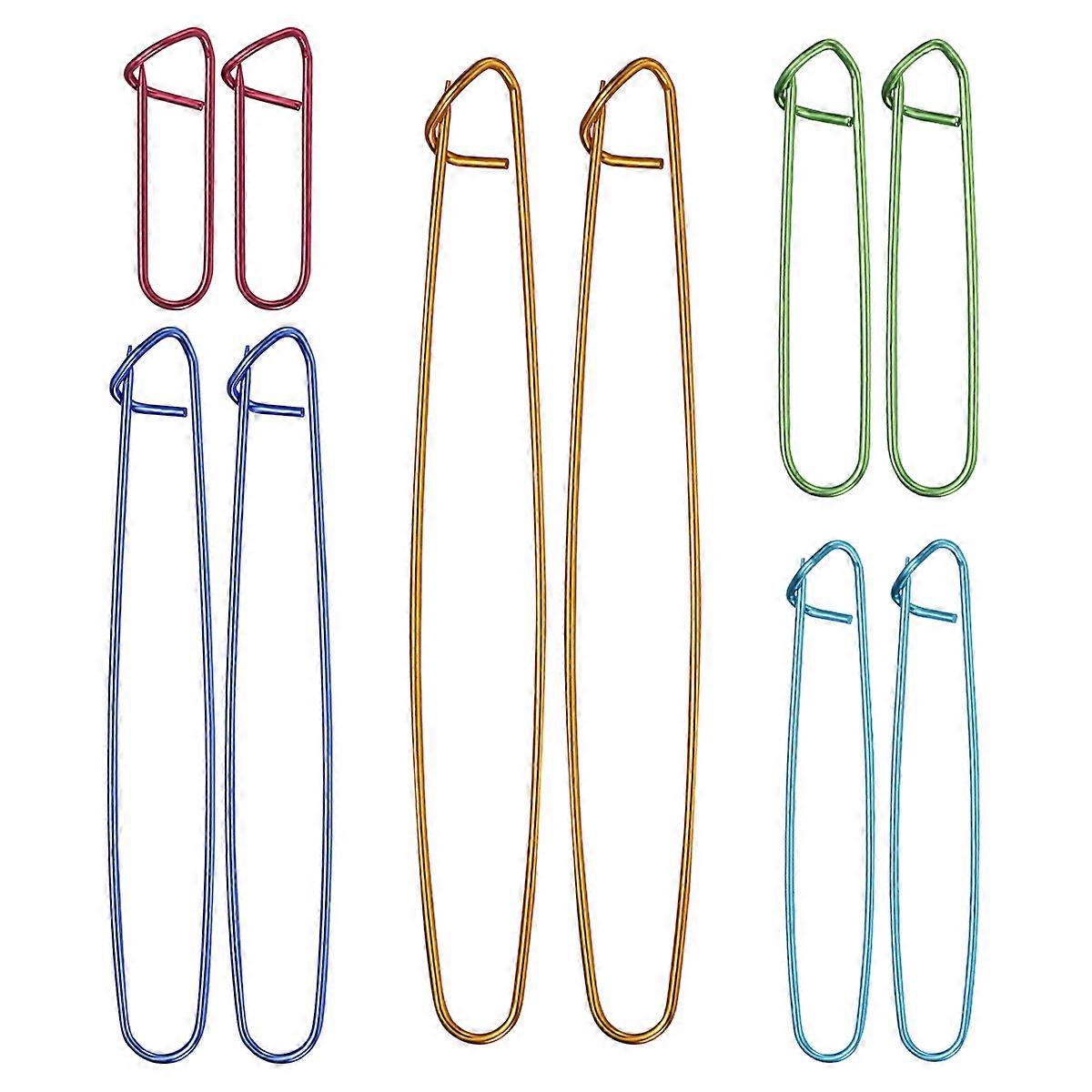 الحياكة غرزة حامل سلك غزل غرزة حامل السلامة مجموعة سبائك الألومنيوم للمشاريع الجلدية 10 قطع