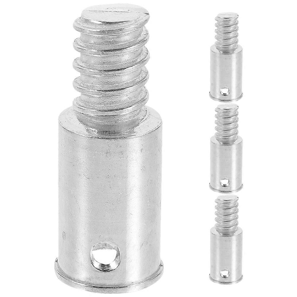 Stainless Steel Threaded Tip Adapter Set for Extension Poles – Durable American Style Broom Pole Repair Kit for Easy Household Cleaning Tool