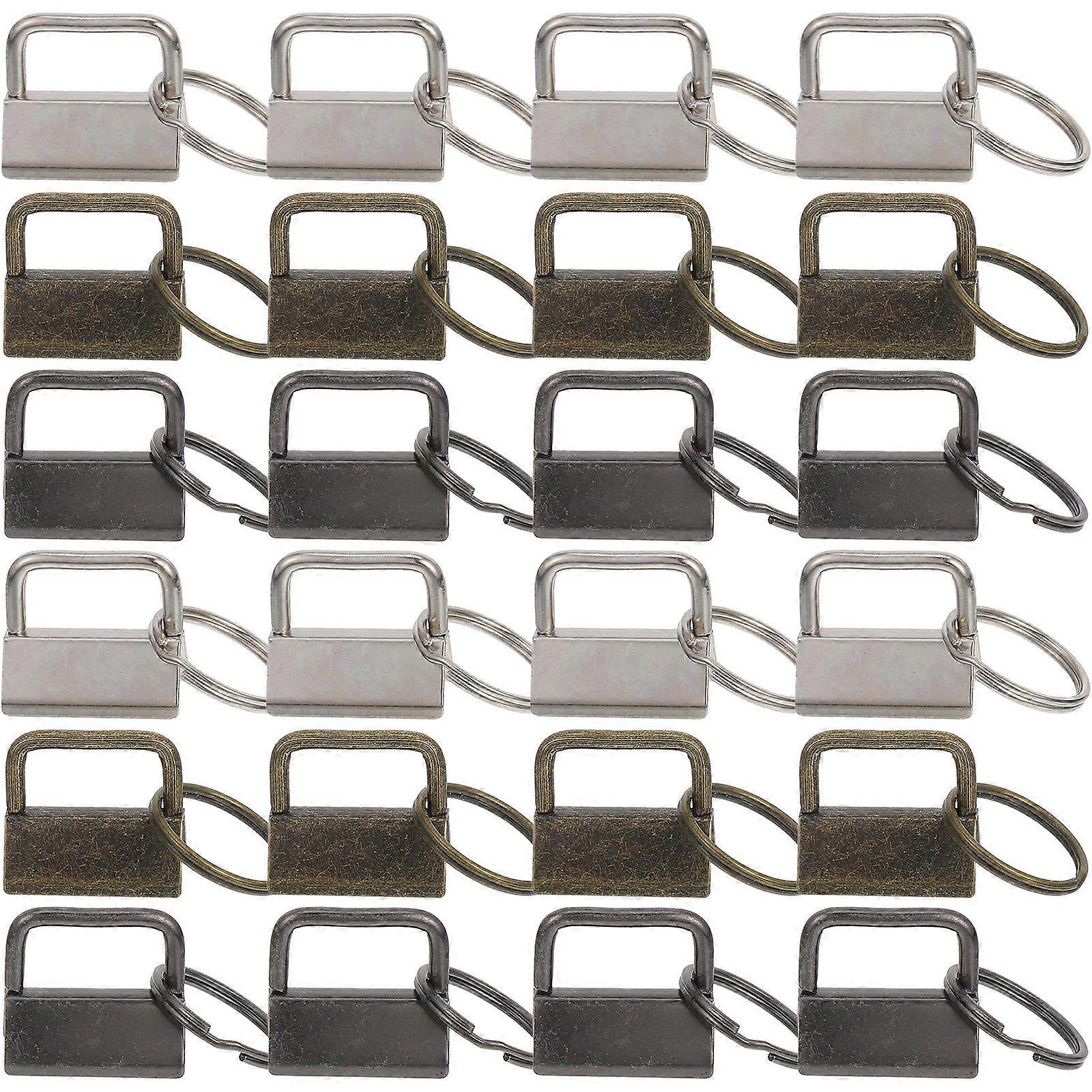 Key Fob Hardware Keychains Minimalist Design Rectangular Clip Iron Secure Key Holding 150Pcs