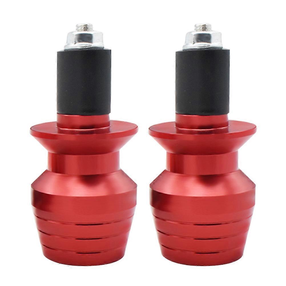 Motorcycle Handlebar End Grip Weights Round Plug Compact Design 63x3x3Cm 2Pcs
