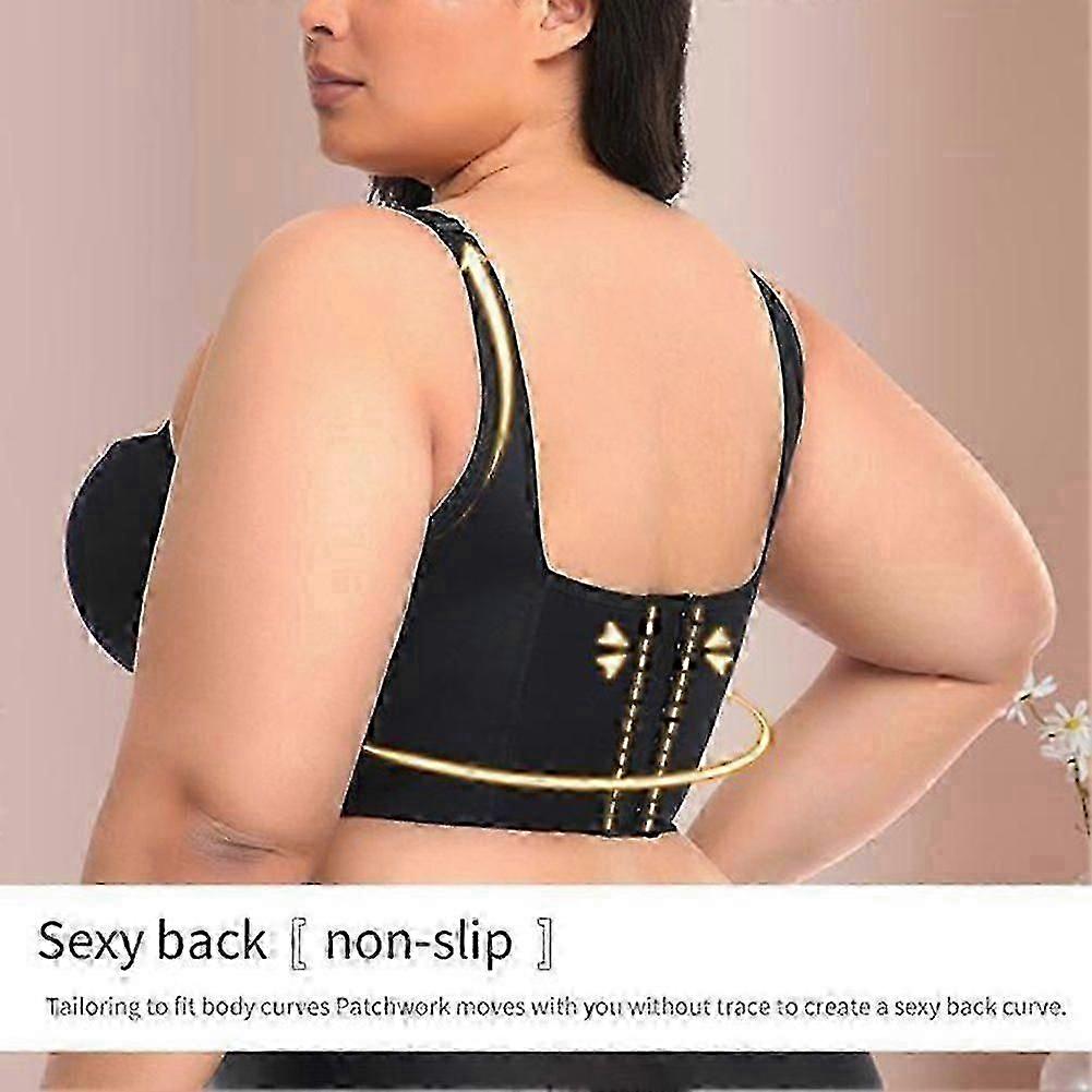 Women\'s Plus Size Ultimate Underwire Sports Bra, Max Control Push-Up Bras with Adjustable Straps Support Comfort Bralette
