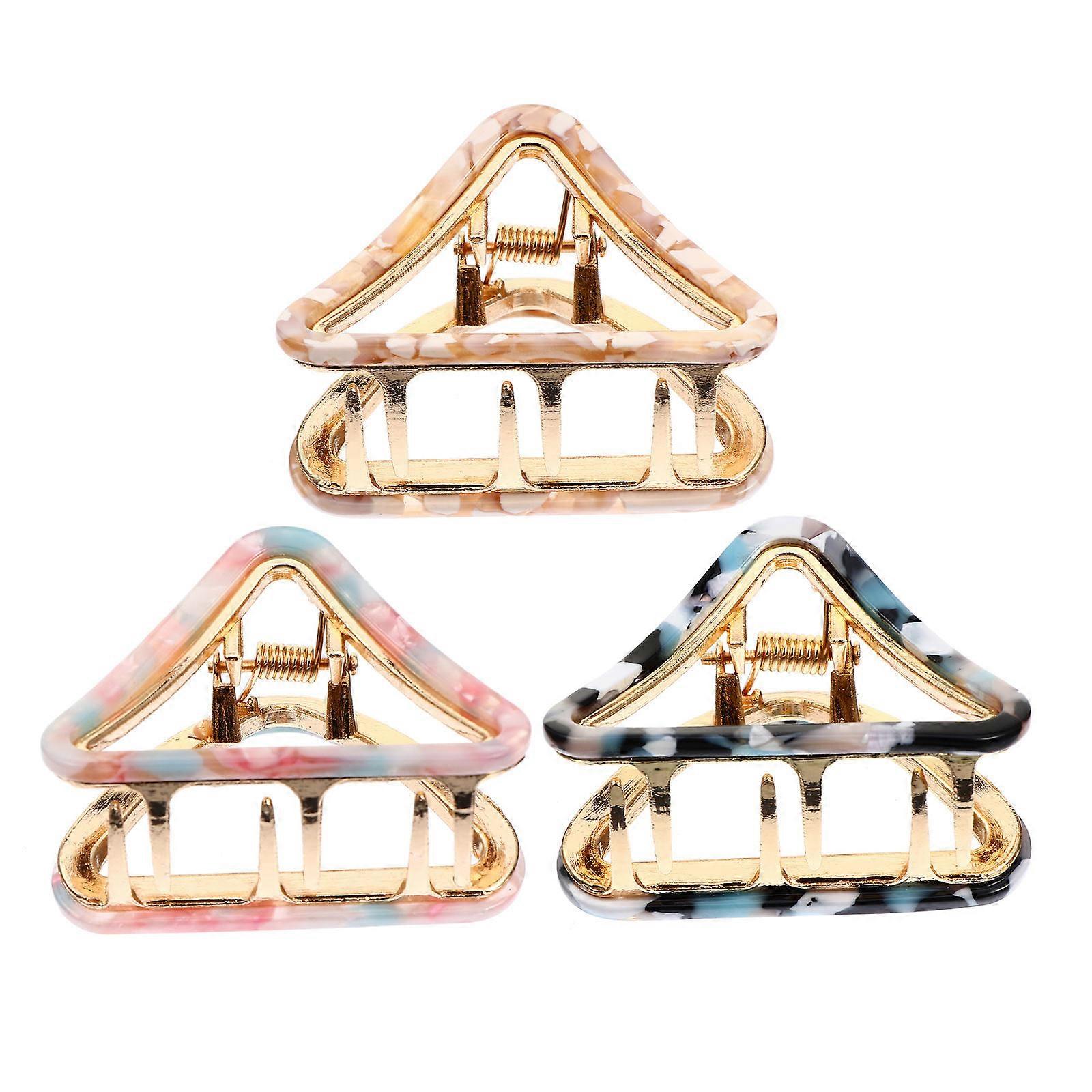 Hair Styling Clips Hair Accessories Durable Easy to Open and Close for Parties 3Pcs