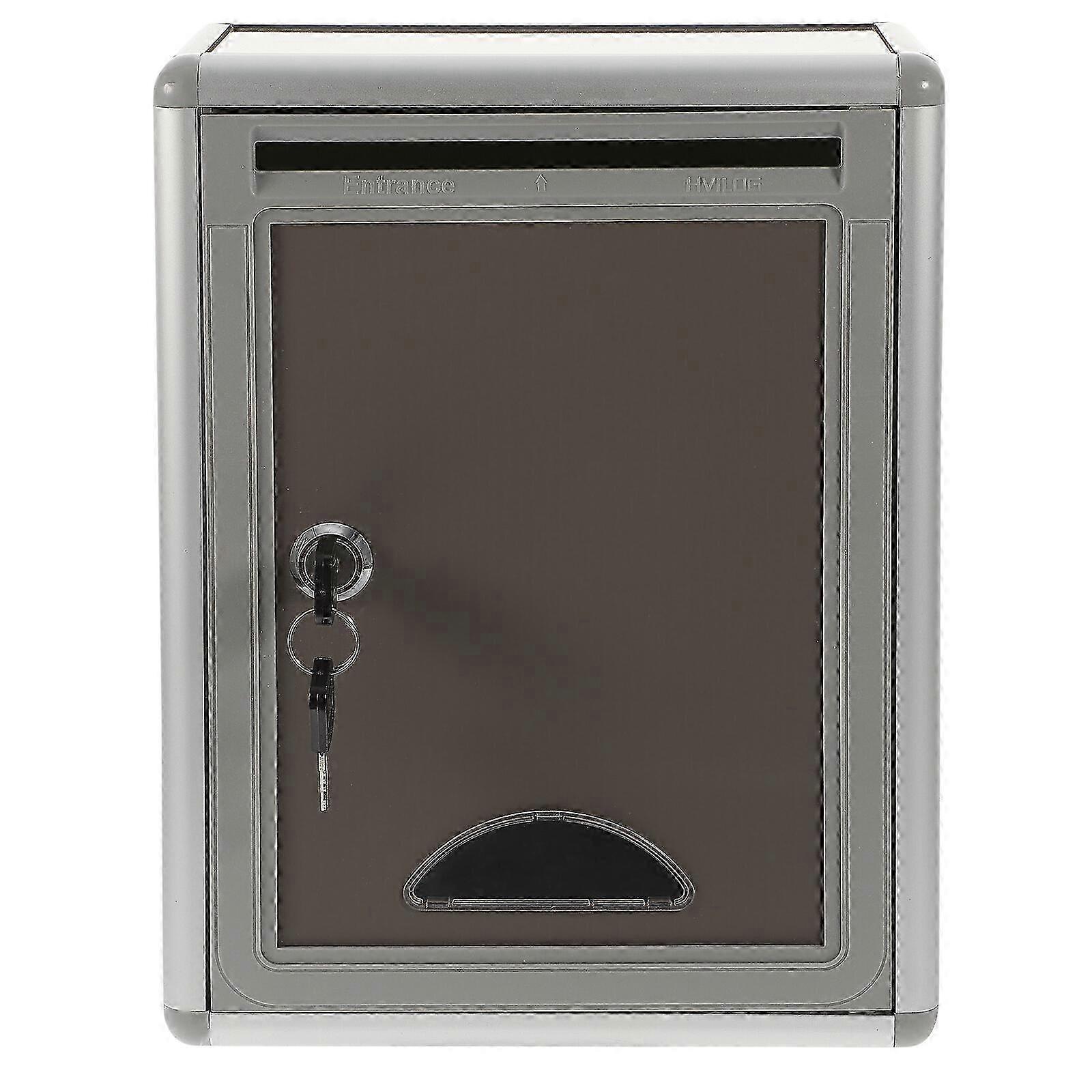 Wall-Mounted Suggestion Box with Lock Made of Aluminium Alloy for Collecting Feedback and Complaints
