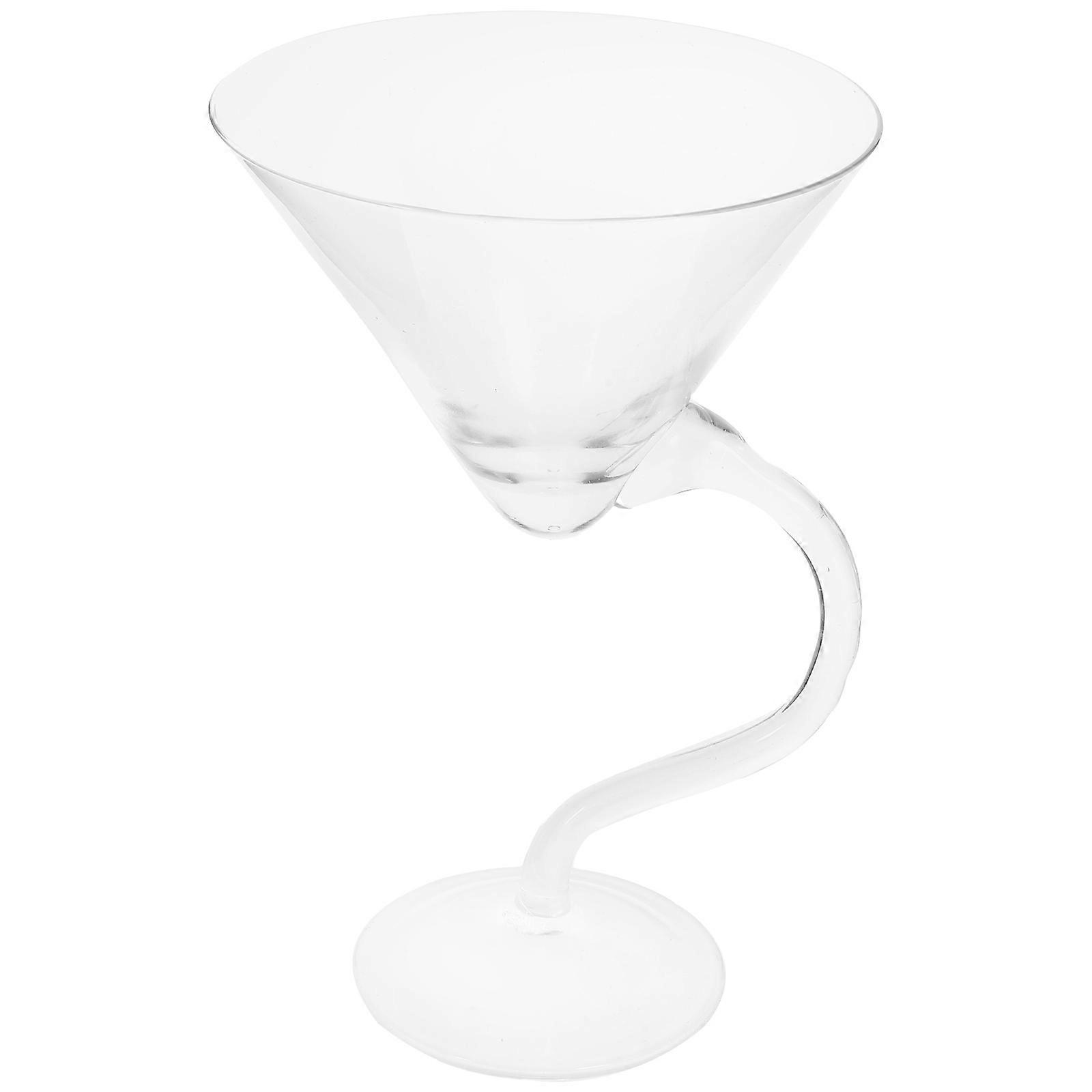 Practical Glass Elegant Style Non Slip Base Glass Crystal Goblet Cup 200ml 1Set