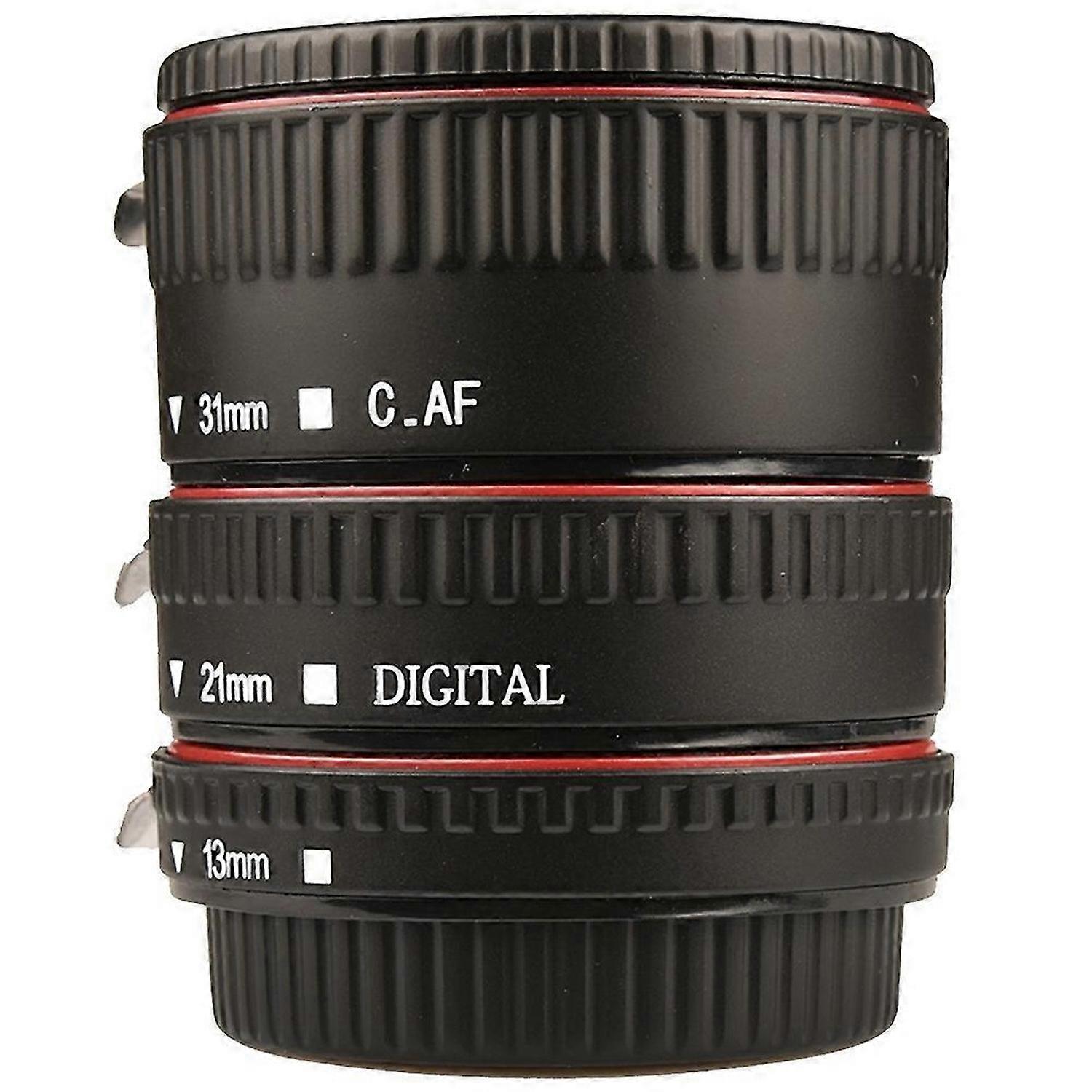Macro Extension Tube Set 3 Piece Auto Focus Rings and Lens of SLR Compatible for Canons All EF and E