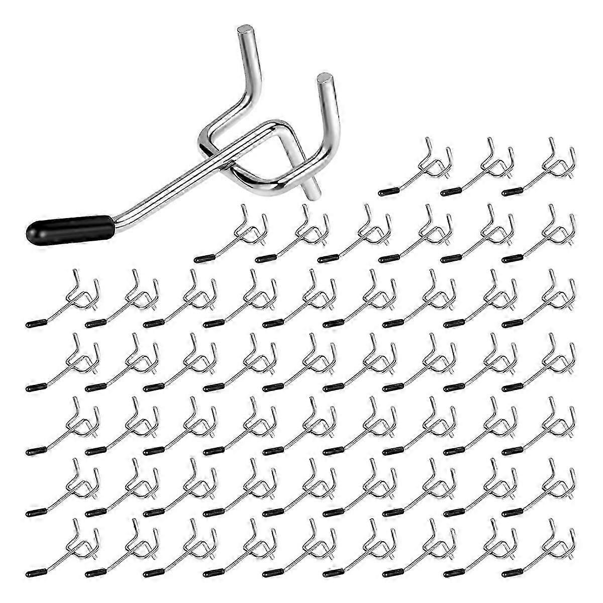 2025 Latest Model Hooks 55 Pack 2 Inches, Peg Board Hooks for Hanging, Fit
