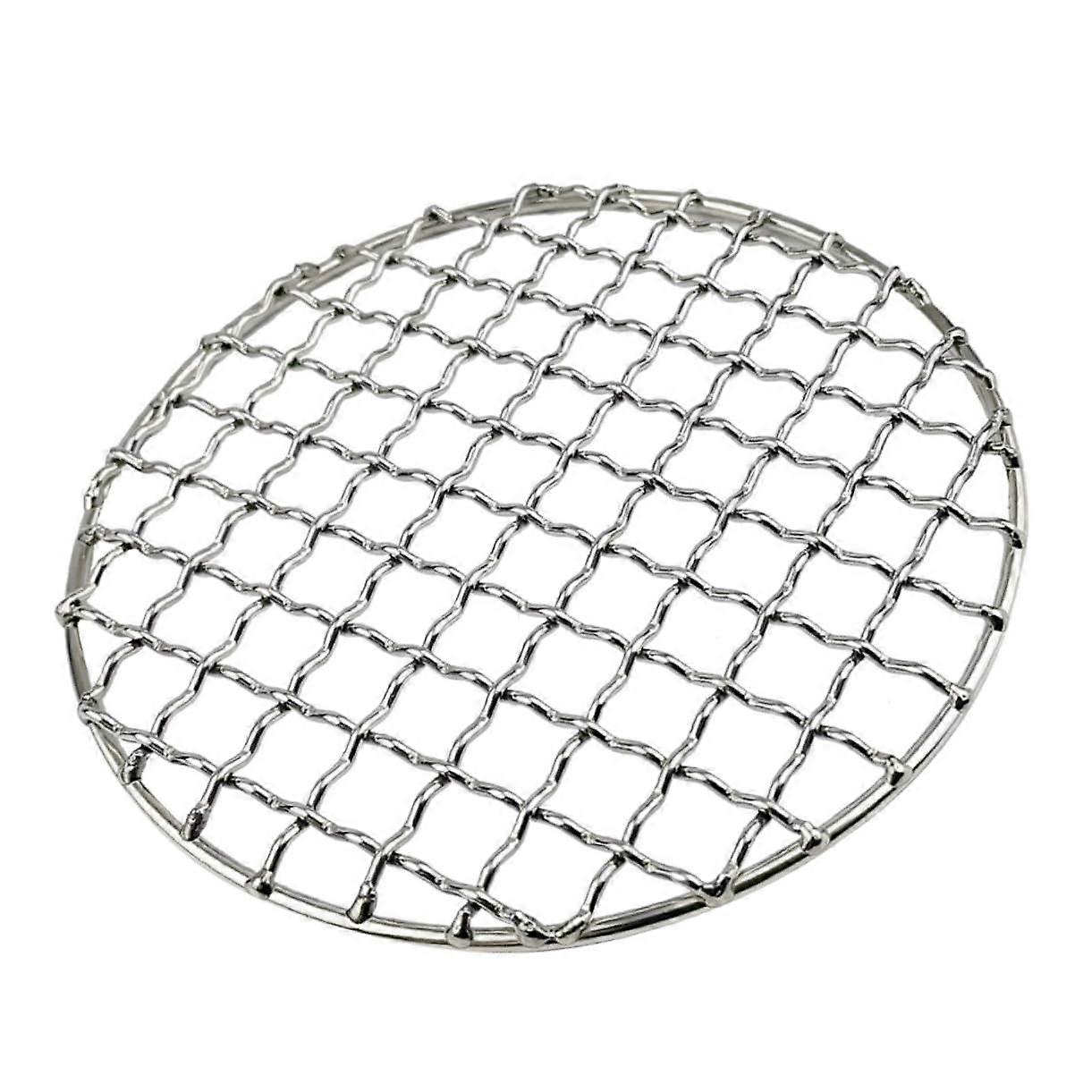 Portable Camping Grill with Round Cooking Grate, Lightweight and Space-Saving Design, Ideal for Outdoor Grilling and Campfires