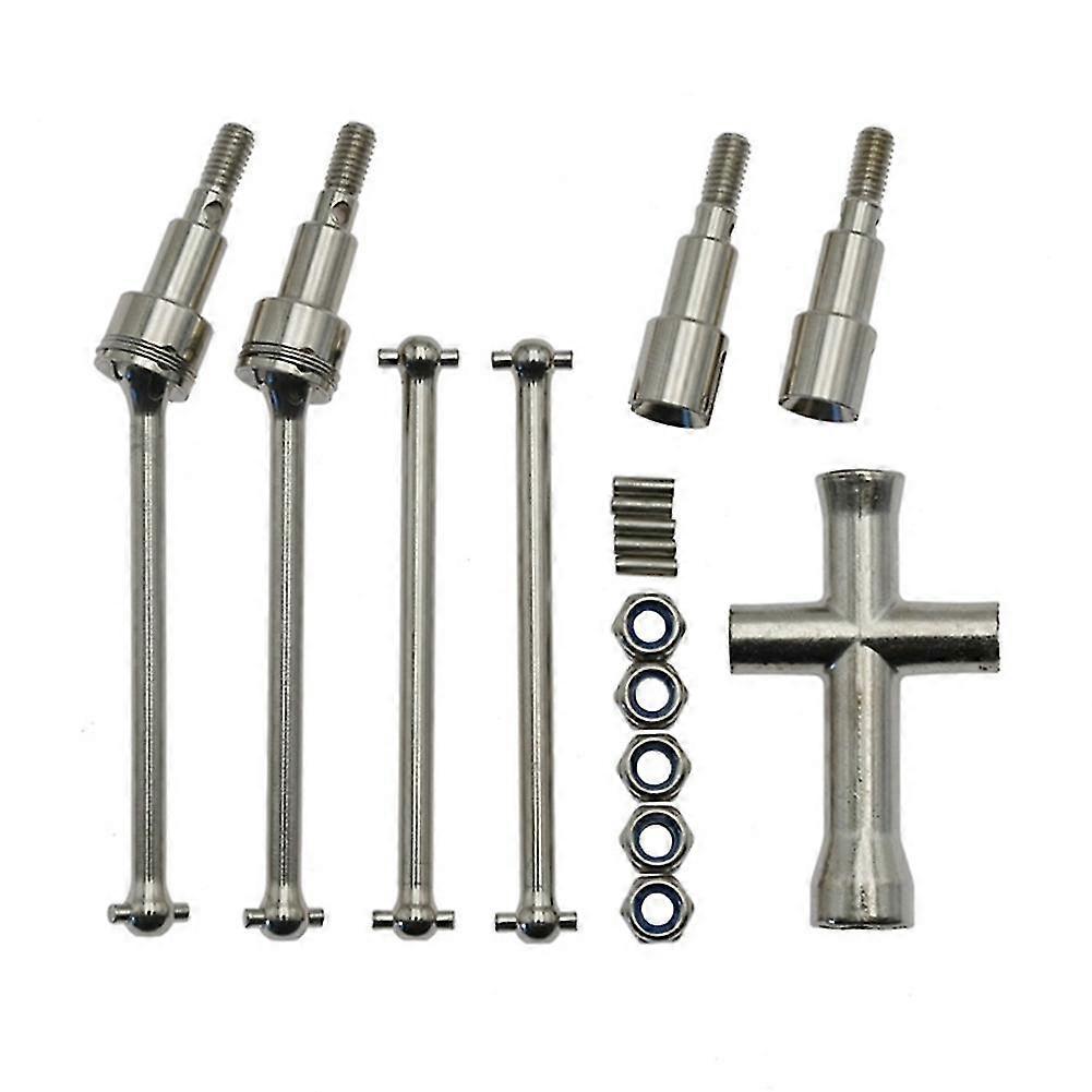 適切なブランドプロ1/16ブラシレスRCカーアップグレードパーツ用の金属製フロントおよびリアドライブシャフトCvd