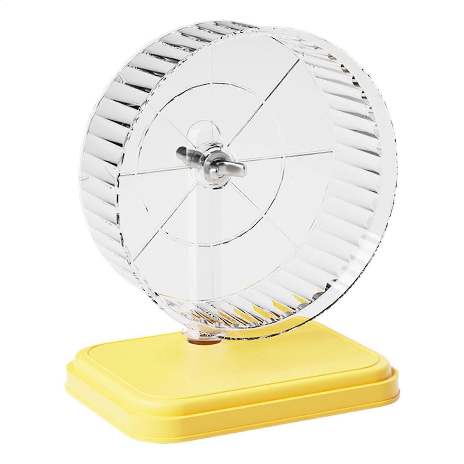 Silent Hamster Exercise Wheel with Bearings (Yellow)