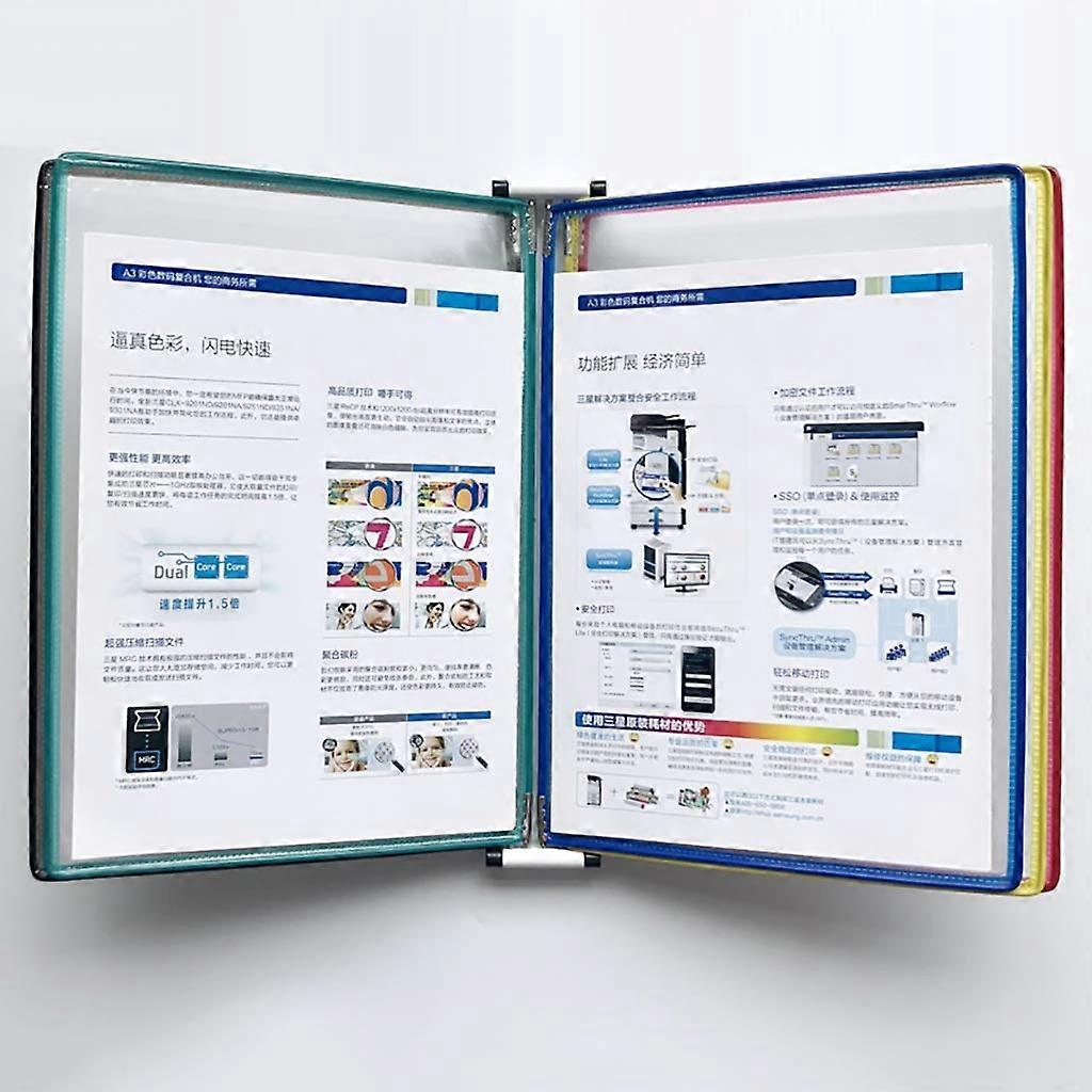 Magnetic Wall Mounted Transparent Folder for Loose Sheets (PVC Metal) 33 x 23 cm