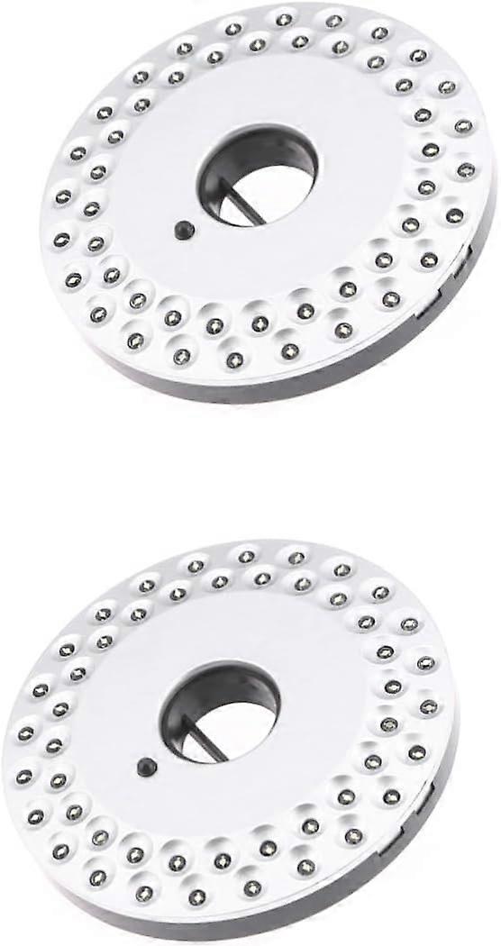 TTMA 2-Pack 48 LED Camping Light Battery Camping Light Outdoor Lighting Silver