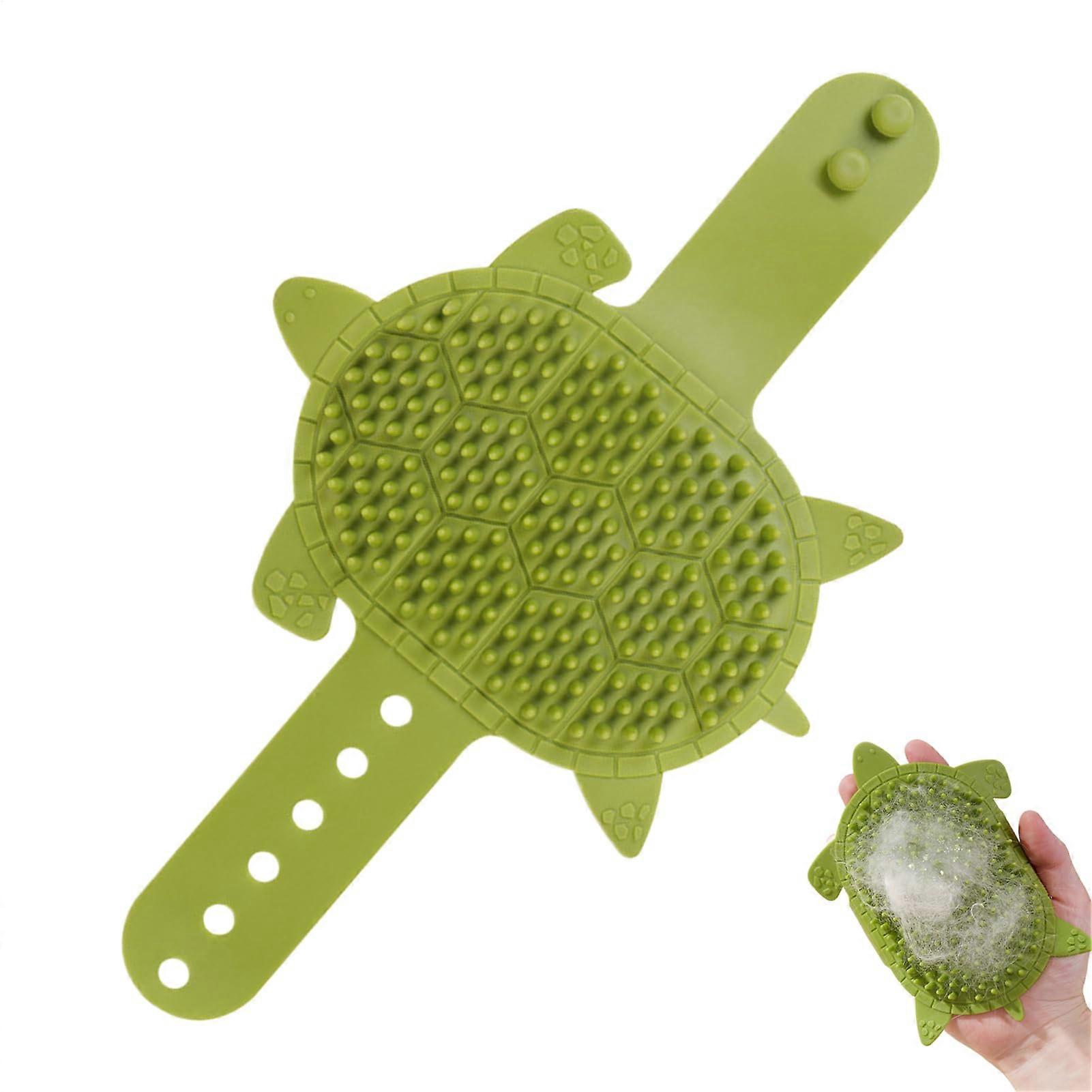 Cat Self Grooming Pad, Cat Scratching Area for Face 203 Teeth Silicon Comb Strap Massage Grooming at Home On the Go