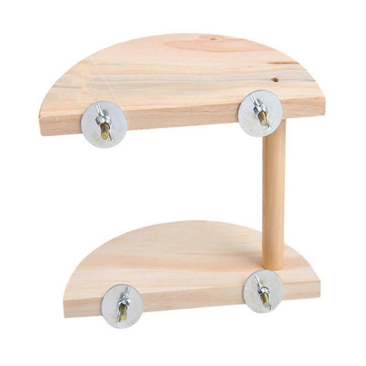 Natural Wood Playground for Chinchilla Hamsters Rats Gerbils Bamboo