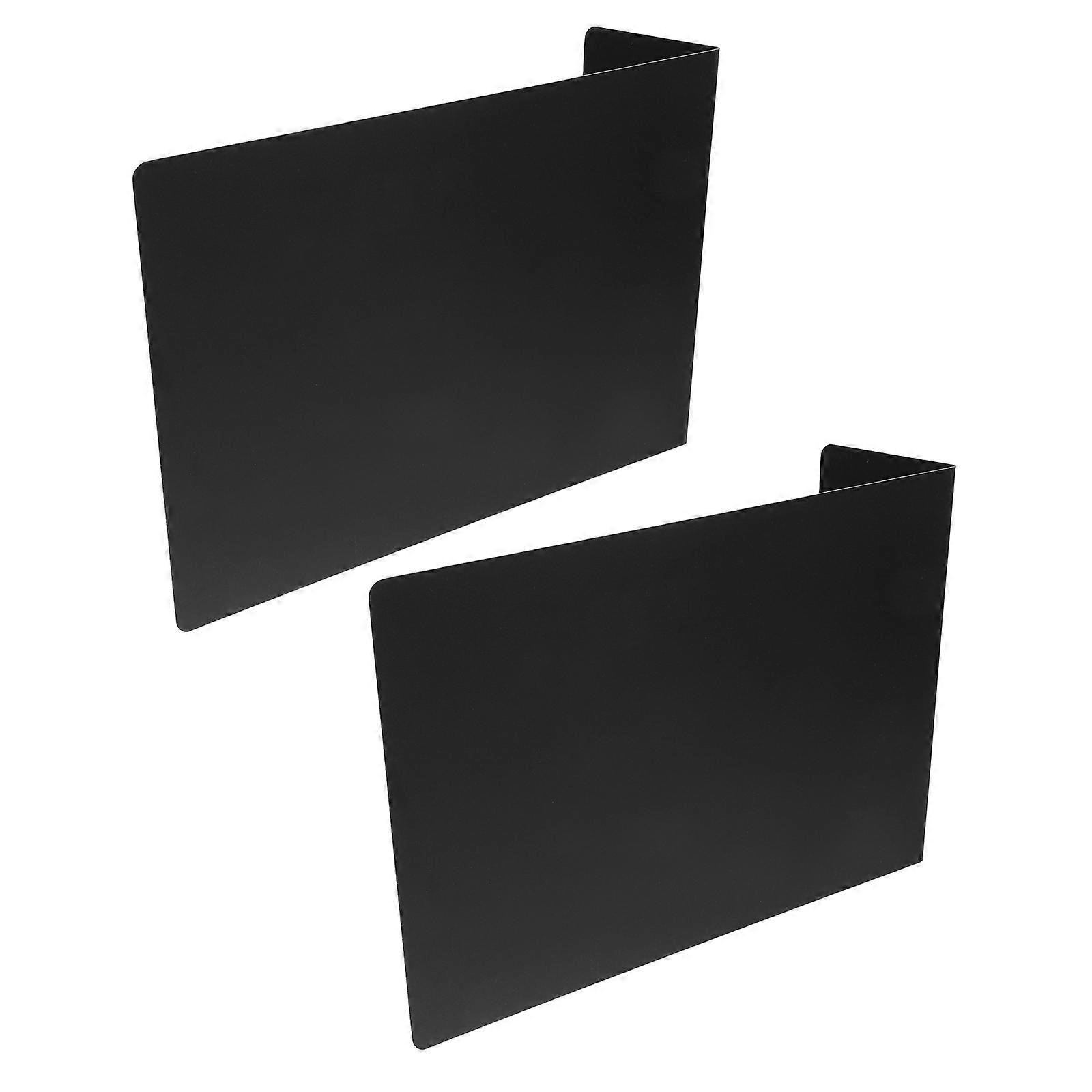 Mini Chalkboard Sign Erasable Writing Price Display Information Update Black Plastic 2Set
