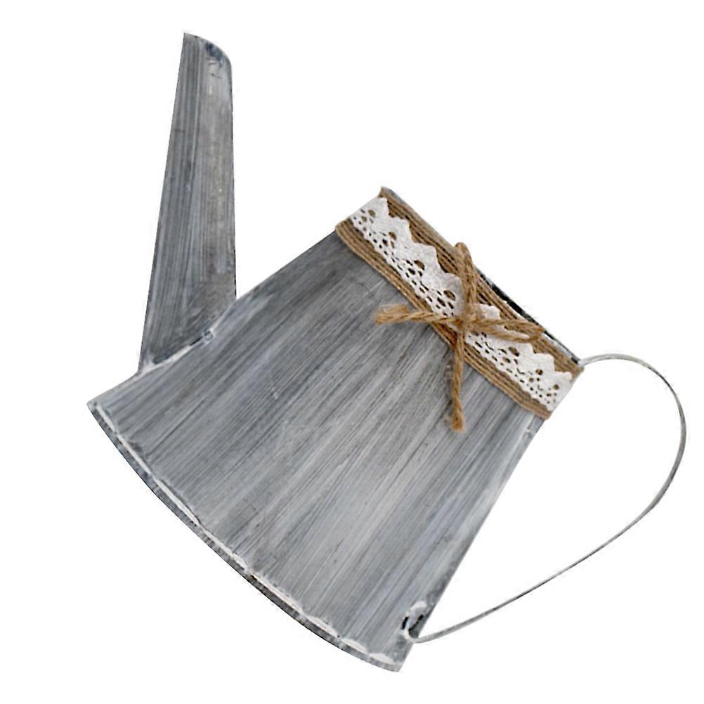 Creative Grey Iron Flower Pot Planter for Decoration – Versatile Garden Holder to Brighten Walls, Windows, and Railings with Durable, Practical Design