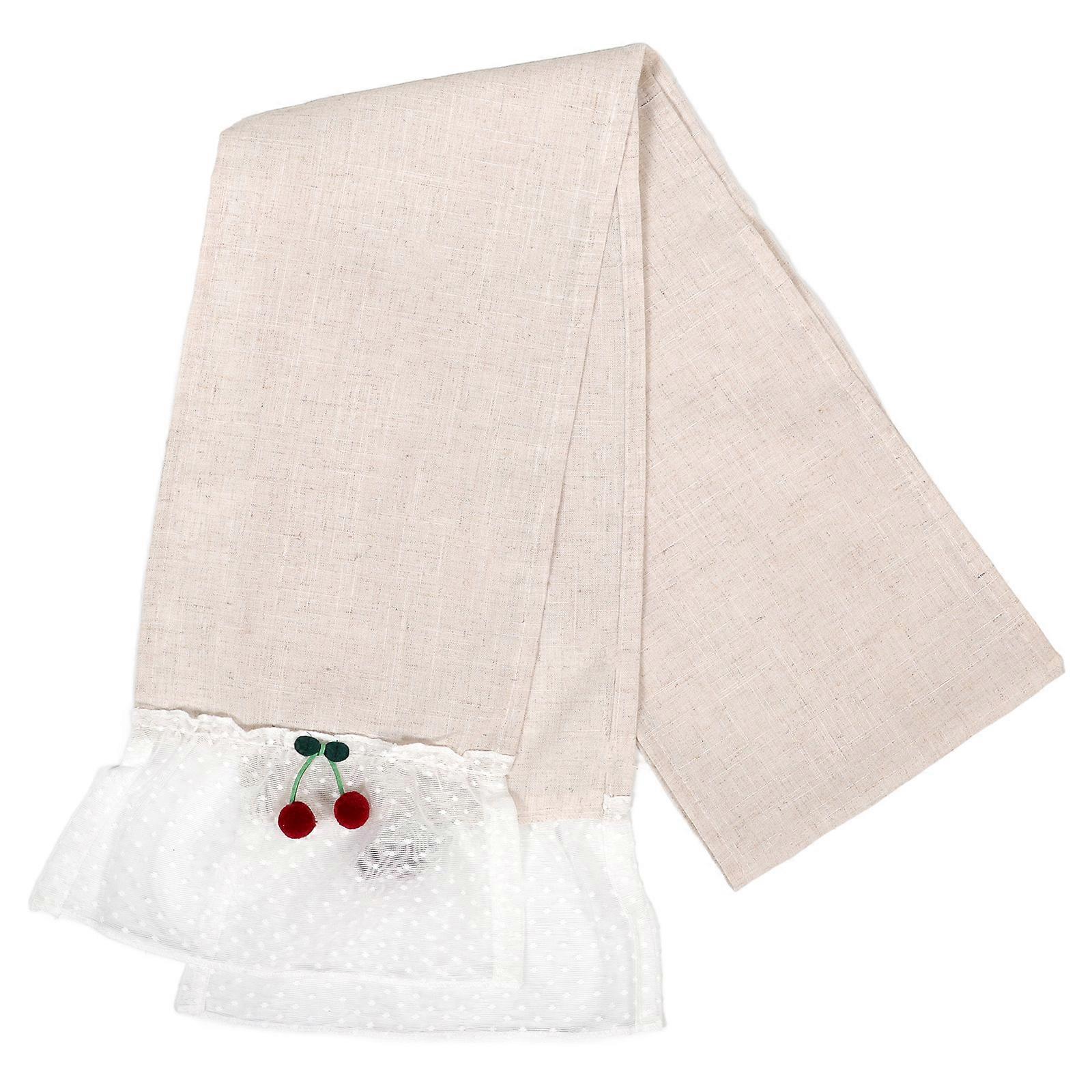 Piano Cover Rectangular Shape Elegant Design Dust Prevention Washable Bamboo Linen Blend 1Pack