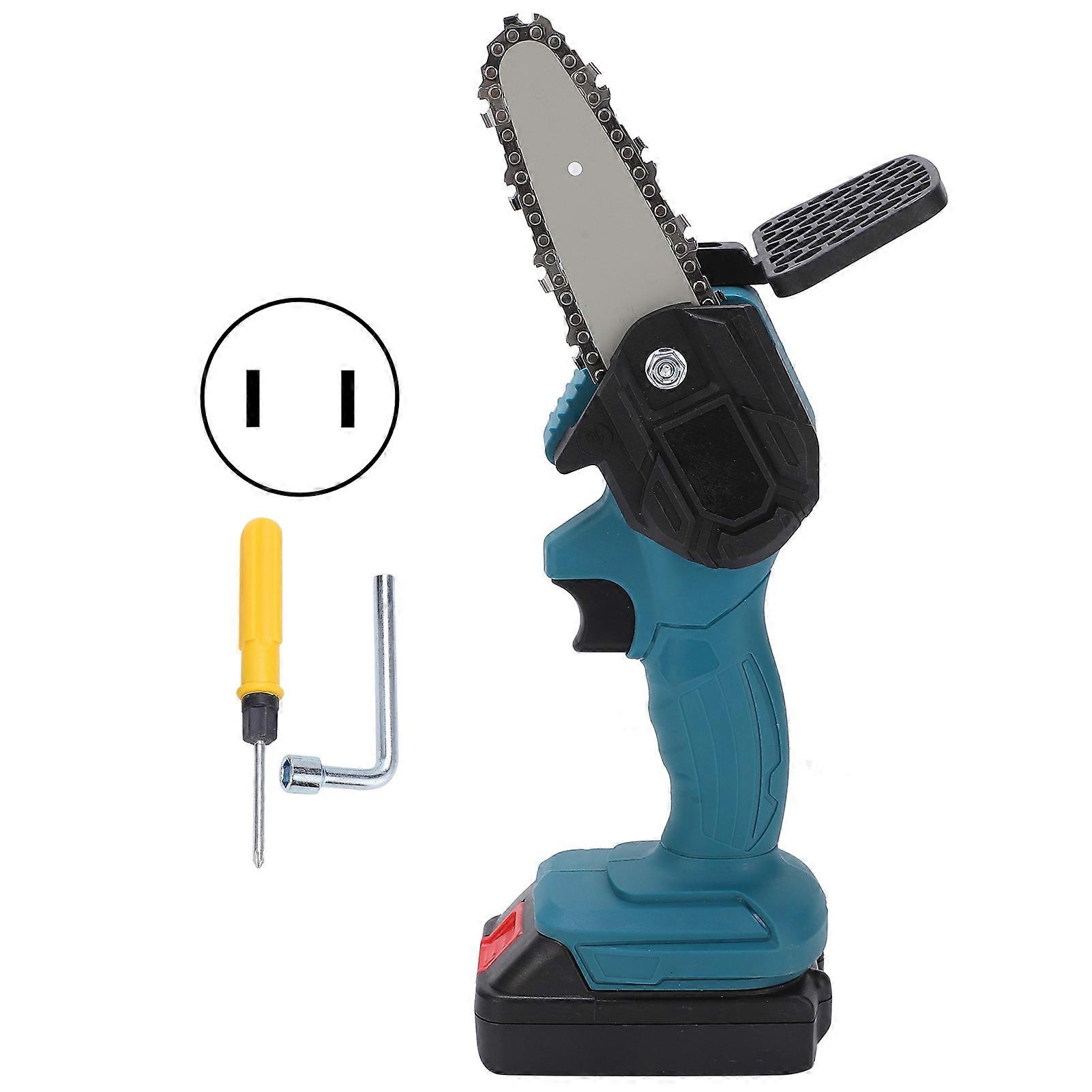 Mini Hand Saw 4in Portable Electronic 1‑Handed Trimming Tool Chainsaw with Brush