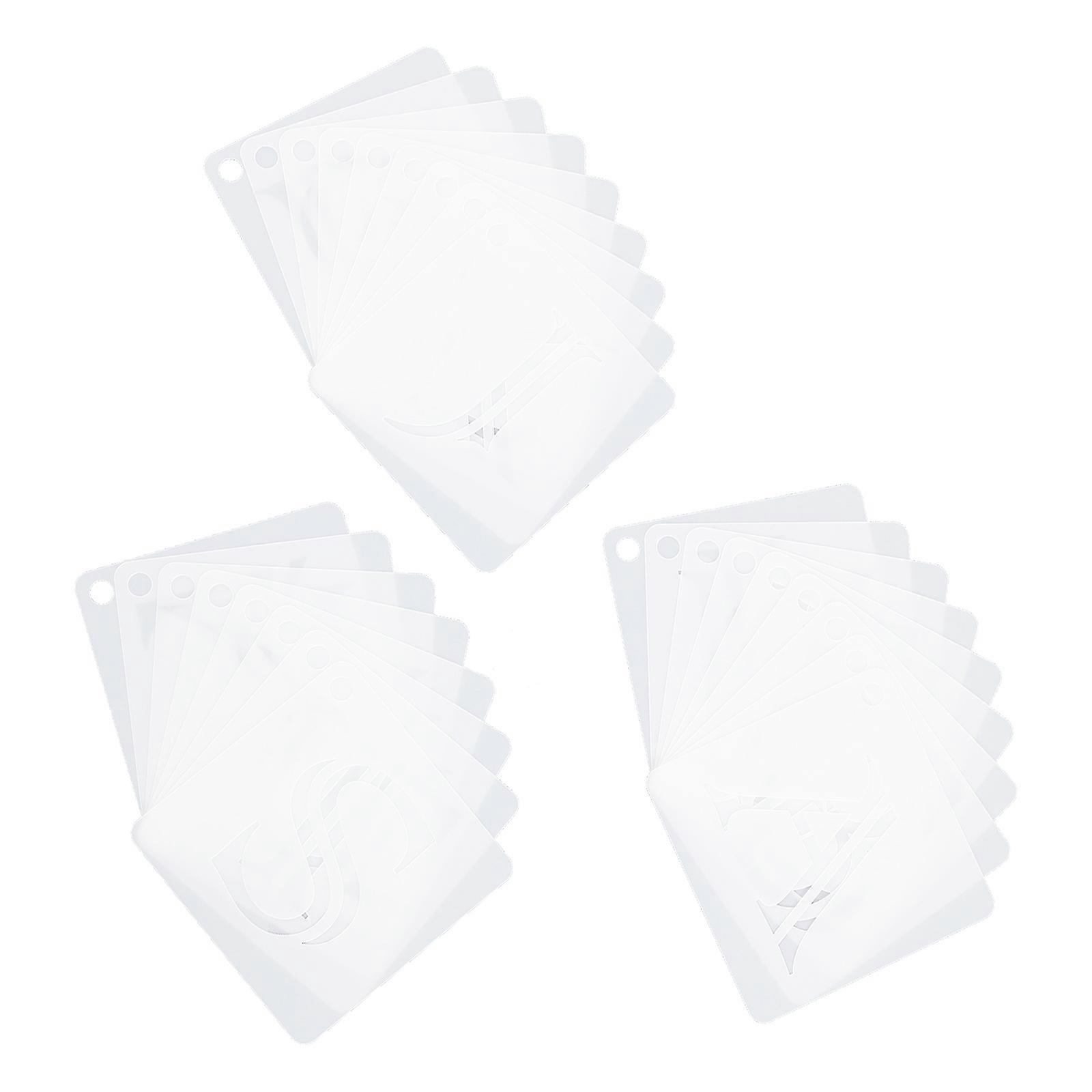 Stencil Templates .8X7.8X0.1CM For DIY Craft 36Pcs