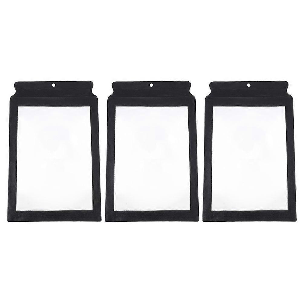 Magnification Page Magnifier Low Vision Person PU Material Checking Small Items 3Pcs