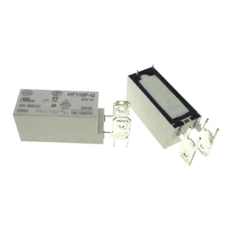 Relay HF115F-Q-024-1H 24V DC 20A 250VAC Power Control Switch for Industrial Automation (10pcs)