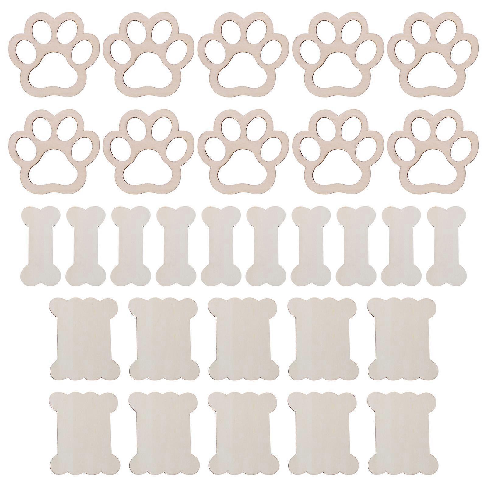 30Pcs ξύλινο σύνολο κατόχων νημάτων πιάτων περιέλιξης ξύλινων σανίδων