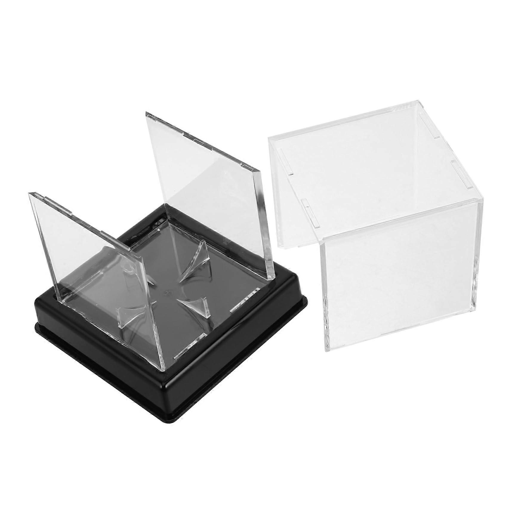 Baseball Display Case Transparent Storage Box for Softballs UV Protected Durable