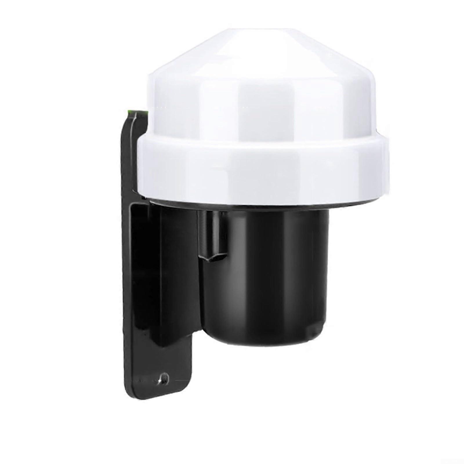 Slim Electronic Photocell Sensor for Dusk to Dawn Outdoor Lighting Control, Weatherproof, Energy Efficient, Easy Installation