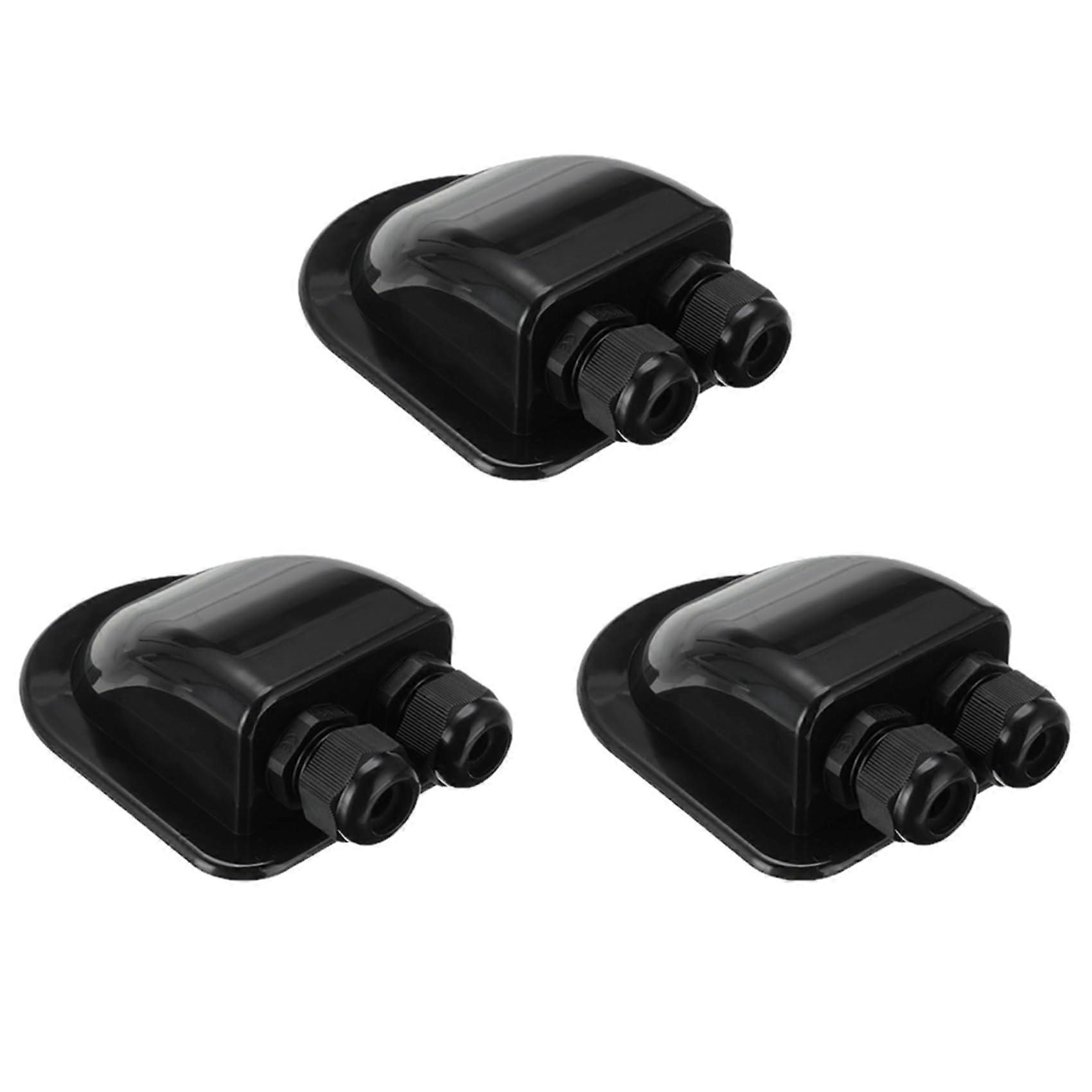 3X Dach Draht Solar Panel Eingang Verschraubung Box für Wohnmobil Caravan Boot, Wetterfest, Einfach zu Installieren