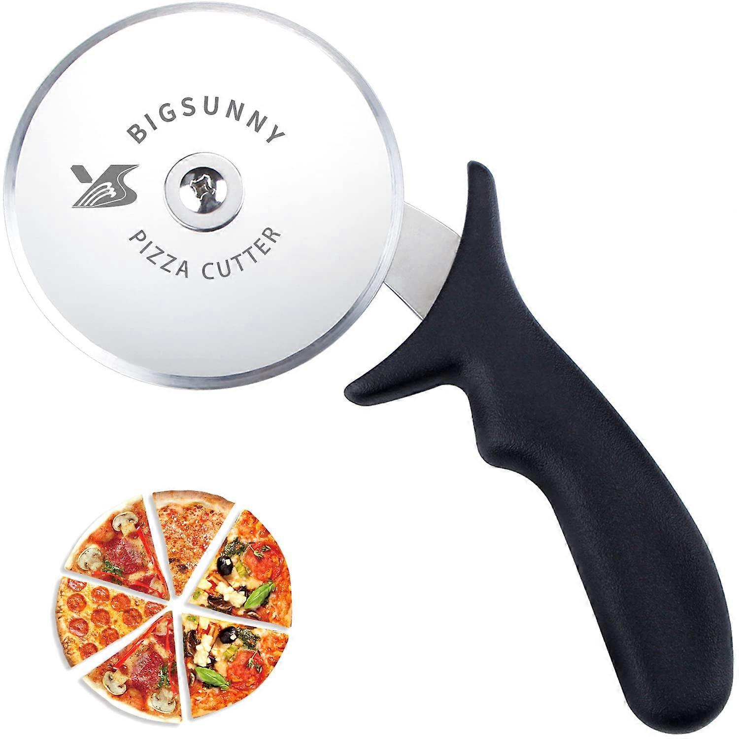 Pizza Cutter Wheel 4 Inch Stainless Steel Razor Sharp Blade for Effortless Slicing and Precise Cutting