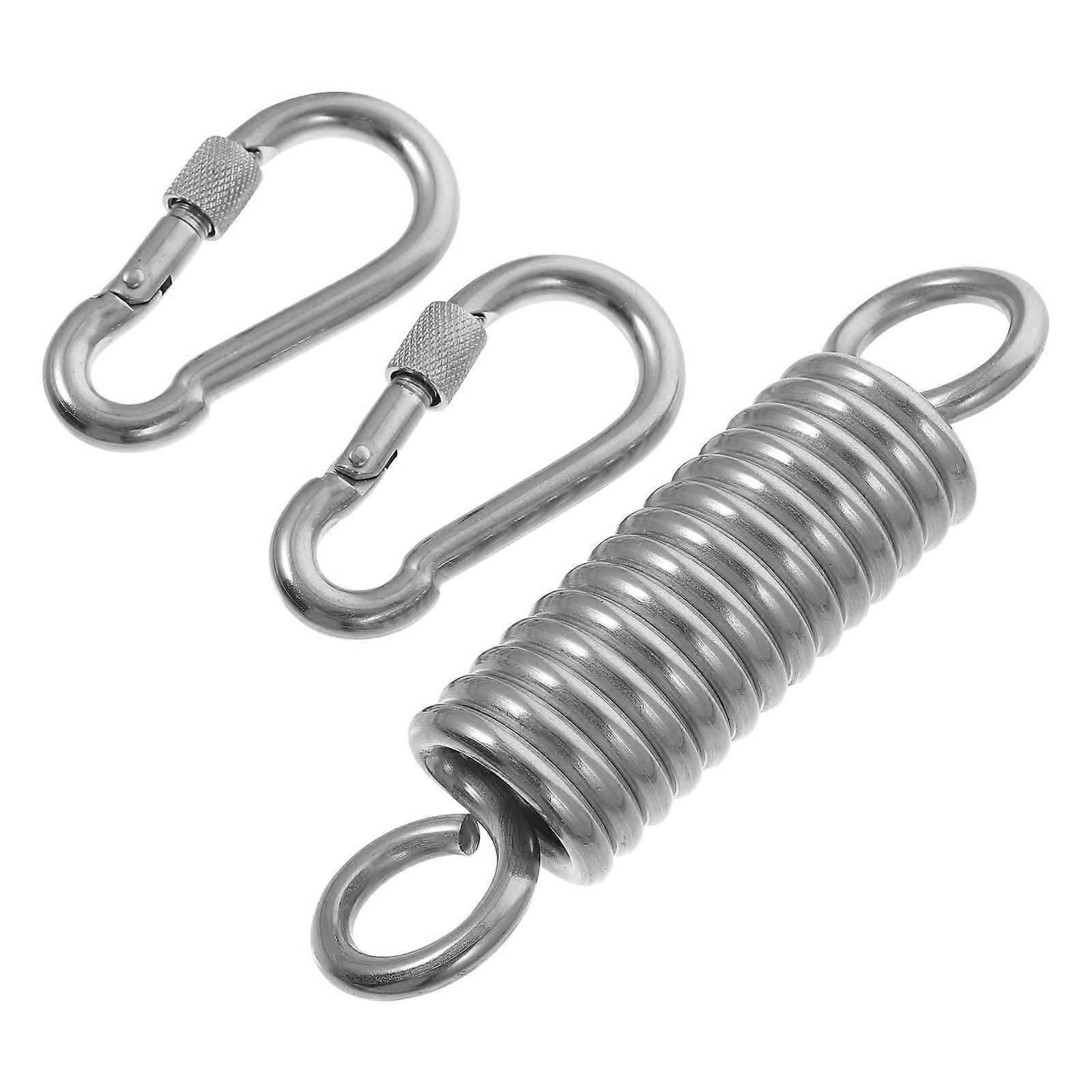 Telescopic Spring Hook for Hammock Suspension Chair – Durable Hanging Kit with Carabiner for Easy Installation and Heavy Duty Fixing for Swings and